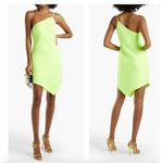 ET OCHS Mia Asymmetric Mini Dress Light Green Womens Size 4 Yellow Photo 1