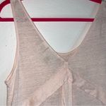 Cynthia Rowley  S Tank Top 100% Linen Pink Scoop Neck Photo 4