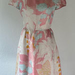 NWOT Valentino silk pink floral dress Photo 0