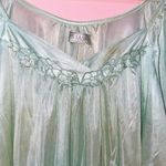 Silk Slip Dress Green Size L Photo 3