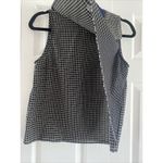 Carven Designer Rare Womens‎ EU 40 Sleeveless Blacke Checkered Blouse Black Size undefined Photo 5