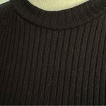 Milumia Ribbed Mock Neck Crop Top (L) – Black Sleeveless Basic (Fits Small) Size L Photo 2