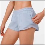 Lululemon blue linen Hotty Hot Low-Rise Lined Short 2.5" Photo 0