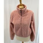DYI  Tranquil 1/2 Zip Fuzzy Fleece‎ Pullover in Blush Photo 3