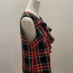 J.Crew  Ruffle Front Plaid Sleeveless Blouse – Tartan Holiday Classic Size 6 Photo 6