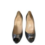 Christian Louboutin Christian Louboutin Lady Claude peep toe pump pewter size 38 Photo 2