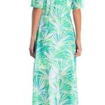CeCe  Vacation Off The Shoulder Maxi Slits Palm Tree Beach Women Dress Size 6 Photo 1
