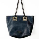 Marc New York  Classic Gold Braided Shoulder Straps Magnetic Closure Tote Bag Photo 0