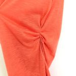 Derek Heart Orange Ruched Tank Top Shirt M Photo 2