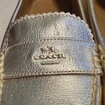 Coach  Women’s Odette Metallic Tumbled Loafers, Size 9.5 Photo 9