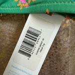 frankie's bikinis Frankie’s Bikinis Green Floral Oliver One Shoulder Bikini Top Meadow M NWT Photo 2