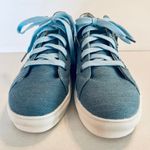 SheIn Blue Denim Look Canvas Sneaker Tennis Shoe Size 40 US Womens Size 9.5 NWOT Photo 3