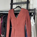 Bottega Veneta New  Ribbed Knit Mini Dress in Rust Brown Photo 4