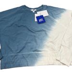 JoyLab Women's Blue Tie-Dye Long Sleeve Pullover Sweatshirt - Size Small - NWT Photo 0