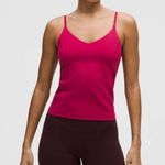 Lululemon  Align Waist-Length Cami Tank C/D Cup Magenta Smoke Size 6 NWT Photo 0