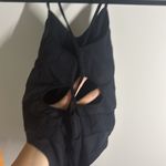 Anthropologie black bodysuit with snap closure and interesting open back Size XS Photo 2