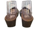 Venus Steps Women's Brown and Silver Wedge Sandals Size 39EU/ 8.5USA Photo 3