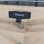 Theory Tan Button-Front Mini Skirt Photo 1