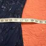 R & M Richards  Women's Boat Neck Illusion Lace Dress Blue Size 16 Photo 3