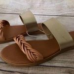 Braided Sandals, Size 8 Gold Photo 0