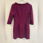 Boden Marisol Jacquard Quilted Sheath Shift Dress Burgundy 6P EUC Purple Photo 1