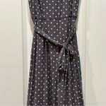 Lauren Ralph Lauren Jumpsuit Womens Gray White Polka Dot Wide Leg Sleeveless 0 Photo 2