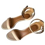 Givenchy Nadia Ankle Strap Kitten Heel Nude Leather Sandals Size 37 Photo 5