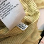 American Eagle  Womens Halter Top Ribbed Knit Stretch Yellow S Photo 4