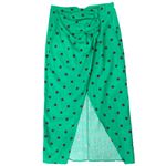 ZARA  Green Brown Polka Dot Midi Skirt Half Sleeve Top Set size S Blogger Fave Photo 14
