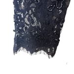 Adrianna Papell  Black Blue‎ Lace Illusion Beaded Cocktail Dress Size 4 Photo 5