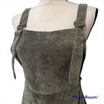 &merci &Merci medium polyester womens green overall dress adjustable straps zipper side Photo 7