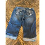 Earl Jean  Jeans Capri Women 16P Y2K Grunge Thick Stitch Petite Western Cowgirl Photo 2