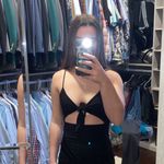 Lucy in the Sky Maura Front Tie Dress in Matte Black Photo 1