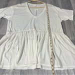 Urban Outfitters Truly Madly Deeply by White Flowy V-Neck Tee; Large; NEW Photo 2