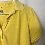 Converse  women’s yellow button neck short‎ sleeve polo shirt casual top XL Photo 5