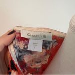 Garnet Hill  Merino Wool Floral Knit Blouse Top Sweater Size Large Photo 3