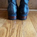 Laredo  Spellbound‎ Leather Boots Brown Square Toe Women 9M Western 5660 Cut-out Photo 4