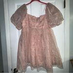 Lush Clothing Lush women’s ballon Sleeve Pink Floral mini Dress size‎ XL Photo 1