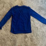 Tommy Hilfiger royal blue long sleeve v neck button down blouse xs Photo 6