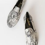 NWT Lulus Maeza Black White Snake Print Loafers Size 8.5 Photo 0