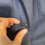 Philippe Perisse Navy Blue Wool Blend Trench Style Romper Womens M Belted Preppy Size M Photo 5