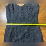 Vintage Scott McClintock Blacked Floral Beaded Mini Party Cocktail Dress Size 6 Black Photo 5