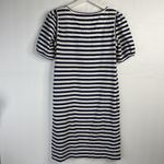 See By Chloe Size 4 Shift Dress Striped Blue White Ruffle Front Nautical Resort Photo 9