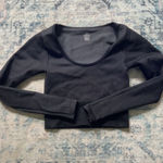 Aerie OFFLINE by  Cropped Long Sleeve Seamless Ribbed Photo 0