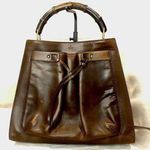 Gucci Auth Diana Bamboo Oversized Leather Tall Shopper Tote Bag Tom Ford Era COA Photo 0