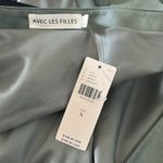 Avec Les Filles Anthropologie  Women’s Faux Leather Cross Back Wrap Romper Size S Photo 11