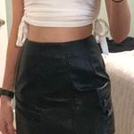 BLANK NYC Black Leather Skirt Photo 0