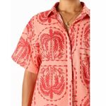 Petal and Pup Taylor Peach Palm Tree Floral Oversized Shirt L Photo 0