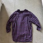 ZARA  Black and Pink Plaid Shirt Photo 3