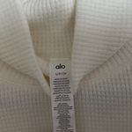 Alo Yoga  Waffle Weekend Escape Mock Neck Long Sleeve Ivory S Photo 3